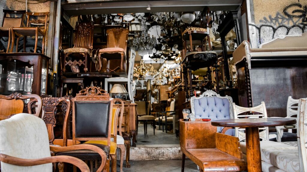 brown wooden chairs and tables
